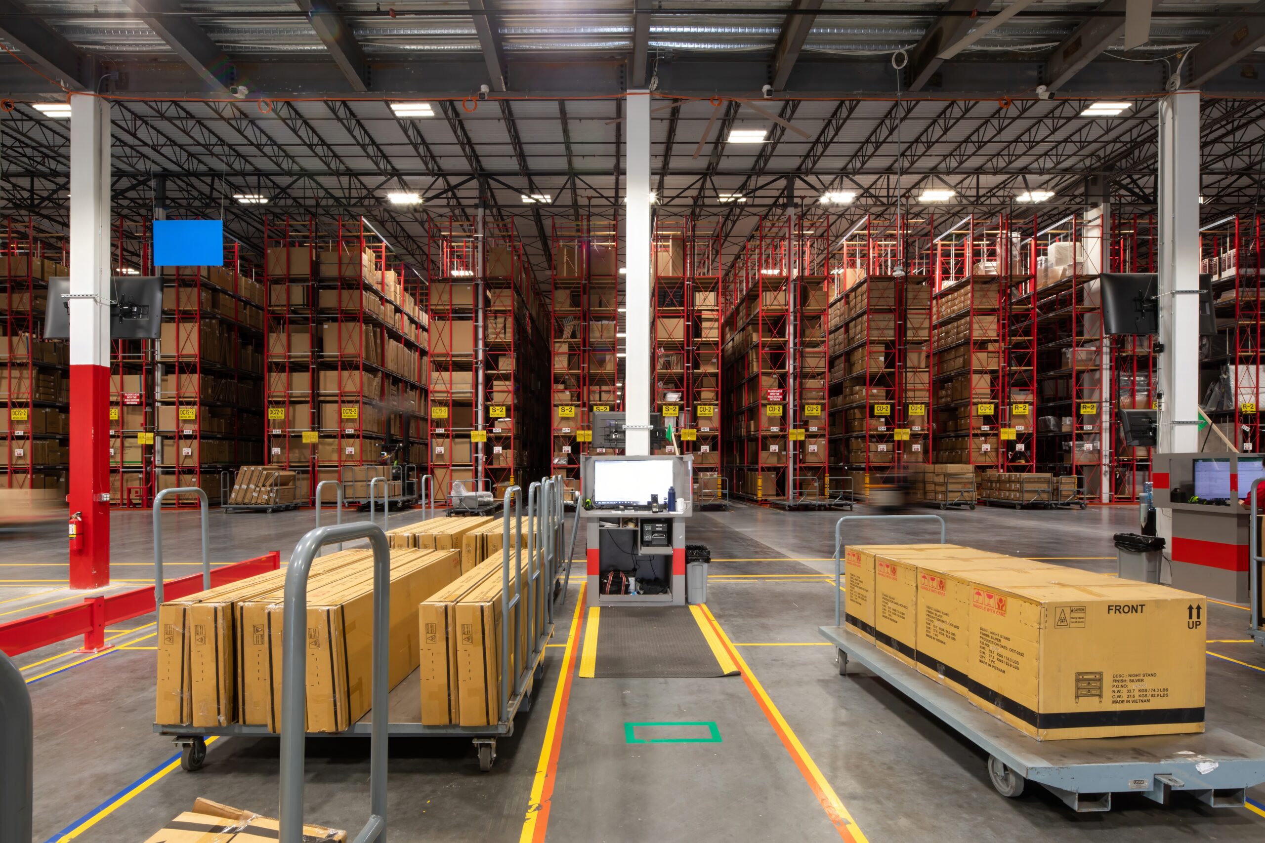 interior of a warehouse