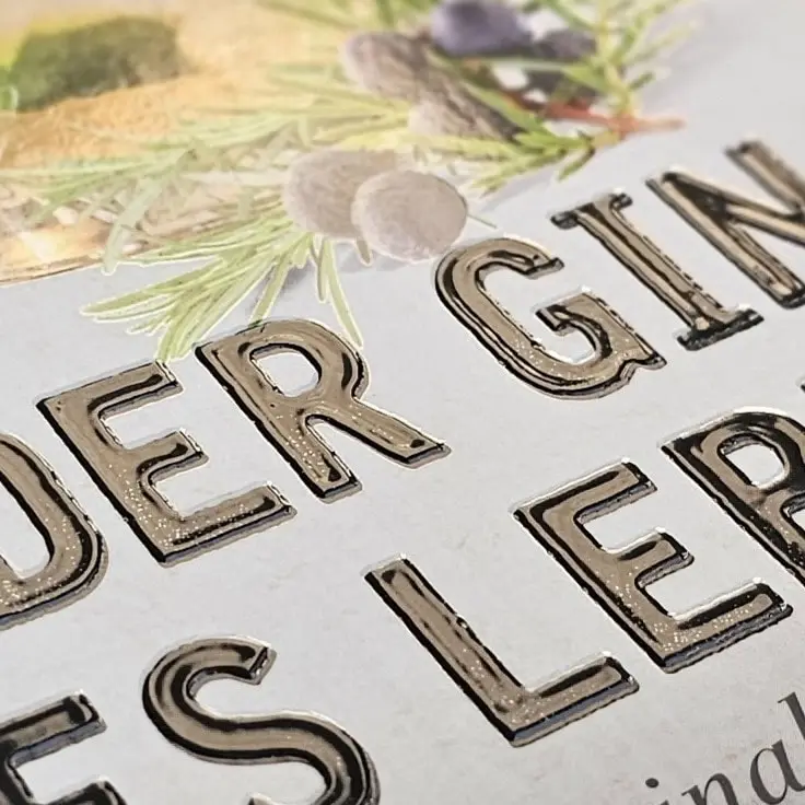 Beispiel für UV Relieflack